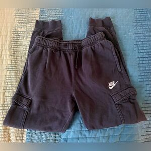 Black Nike cargo style joggers